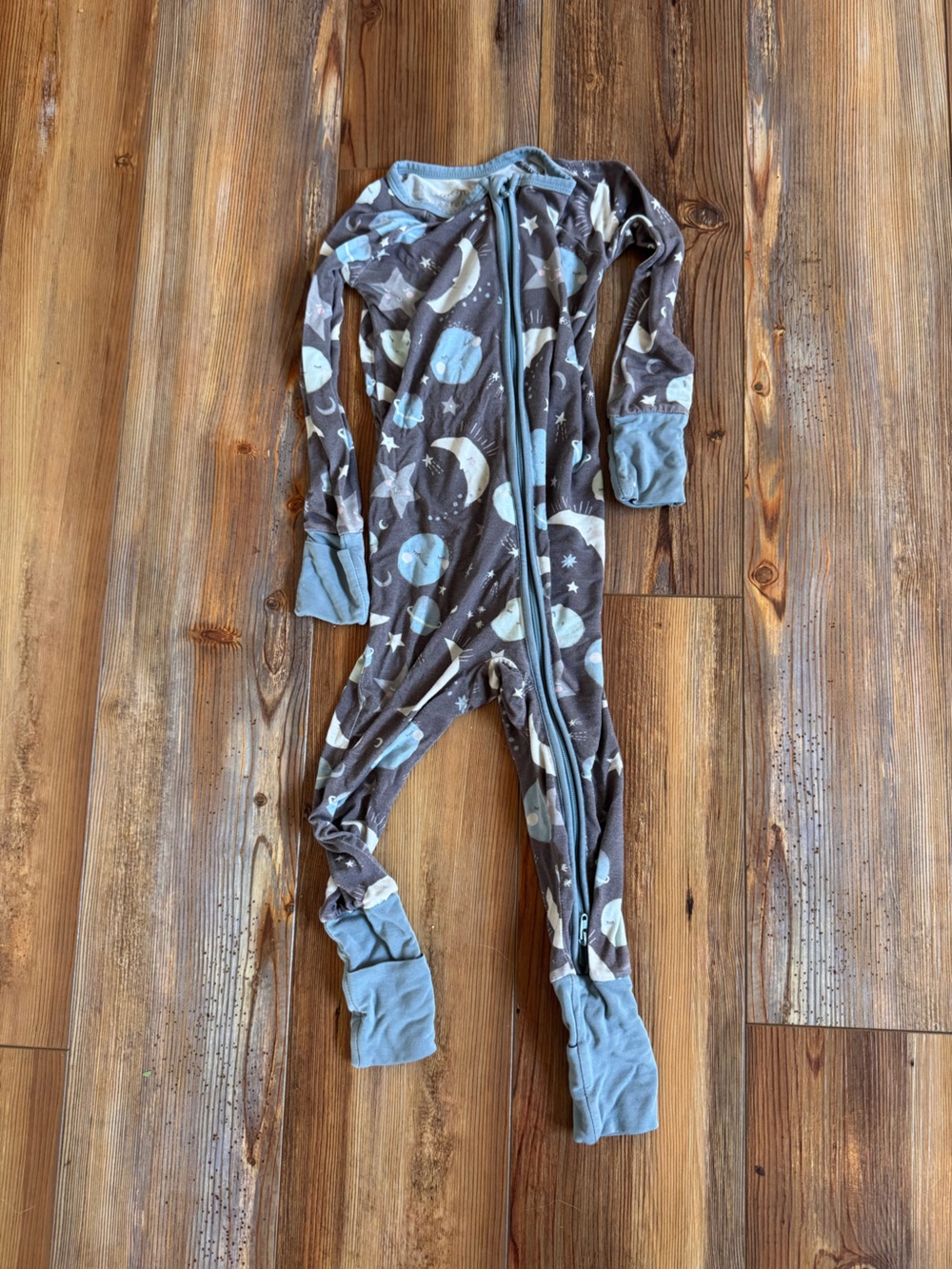 Little sleepies 12-18 months blue moon Print Kids One Piece